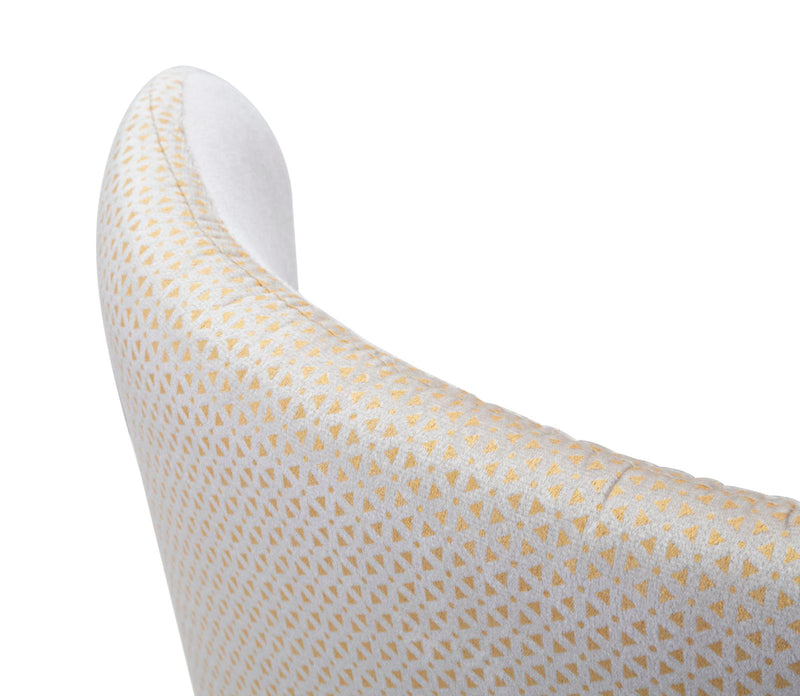 Set Scaune Mauro Ferretti Mimoza Cream, Set 2 Piese,  40X65X99 cm, Crem/Alb/ Auriu