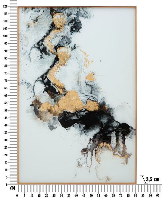Tablou decorativ Abstract Mauro Ferretti Ghost  80X3,5X120 cm, Multicolor