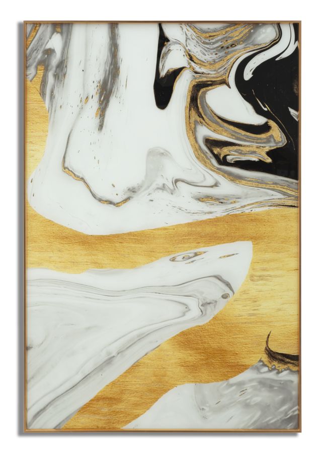 Tablou decorativ Abstract Mauro Ferretti Ghostly  80X3,5X120 cm, Multicolor
