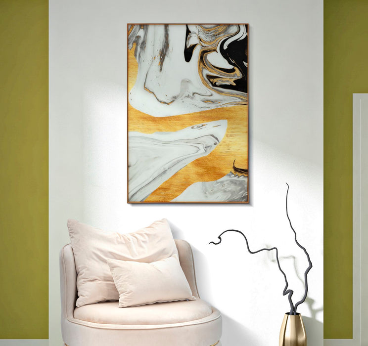 Tablou decorativ Abstract Mauro Ferretti Ghostly  80X3,5X120 cm, Multicolor