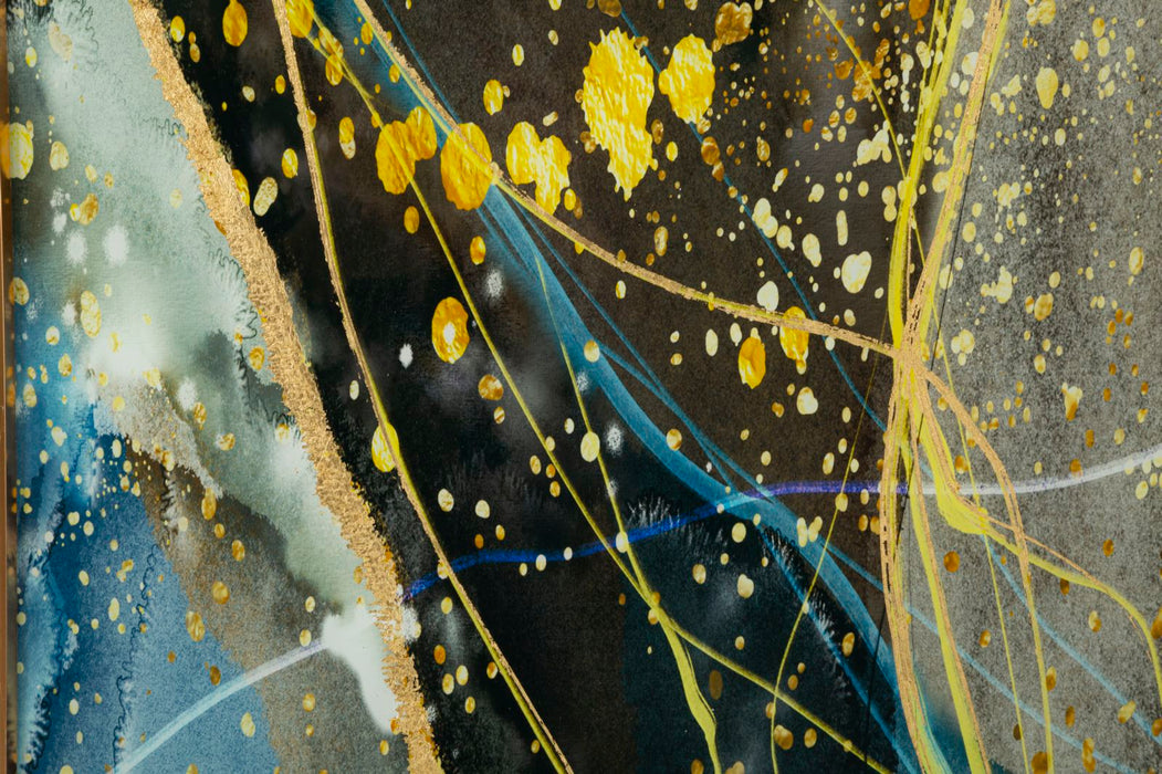 Tablou decorativ Abstract Mauro Ferretti Sunny  80X3,5X120 cm, Multicolor