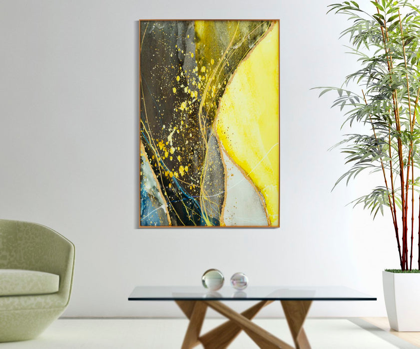 Tablou decorativ Abstract Mauro Ferretti Sunny  80X3,5X120 cm, Multicolor