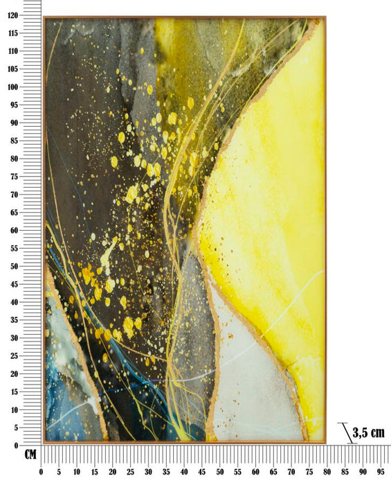 Tablou decorativ Abstract Mauro Ferretti Sunny  80X3,5X120 cm, Multicolor