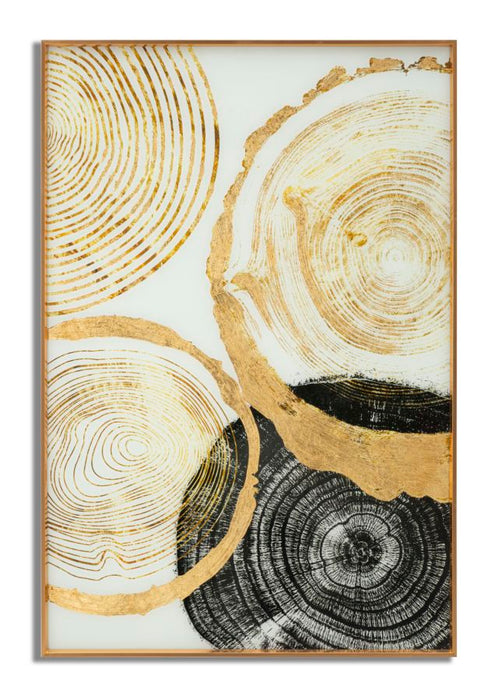 Tablou decorativ Abstract Mauro Ferretti Woody  60X3,5X90 cm, Multicolor
