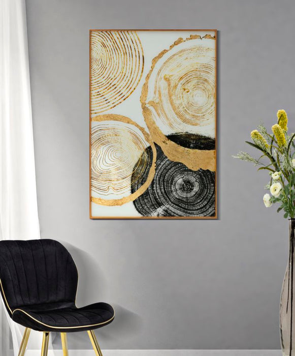 Tablou decorativ Abstract Mauro Ferretti Woody  60X3,5X90 cm, Multicolor
