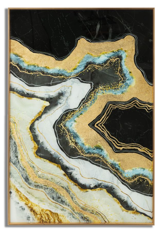 Tablou decorativ Abstract Mauro Ferretti Darky  60X3,5X90 cm, Multicolor