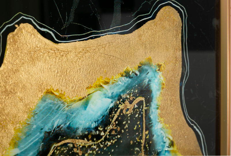 Tablou decorativ Abstract Mauro Ferretti Darky  60X3,5X90 cm, Multicolor