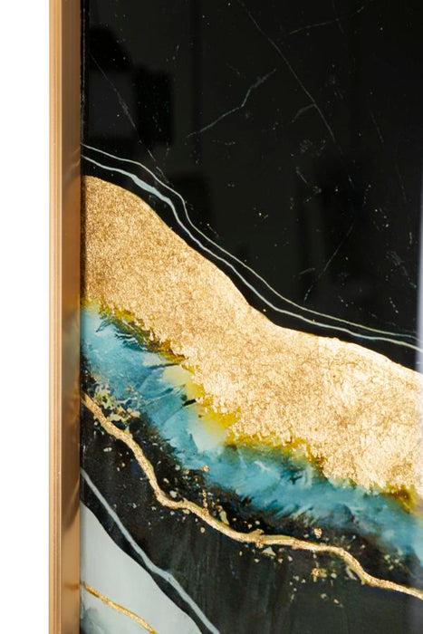 Tablou decorativ Abstract Mauro Ferretti Darky  60X3,5X90 cm, Multicolor