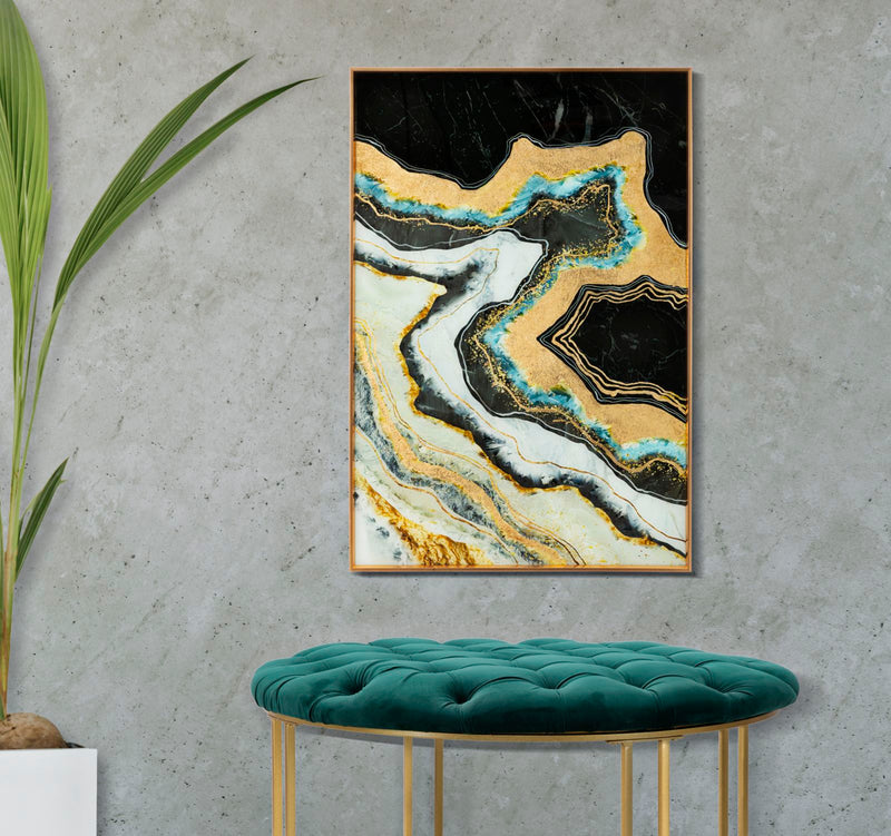 Tablou decorativ Abstract Mauro Ferretti Darky  60X3,5X90 cm, Multicolor