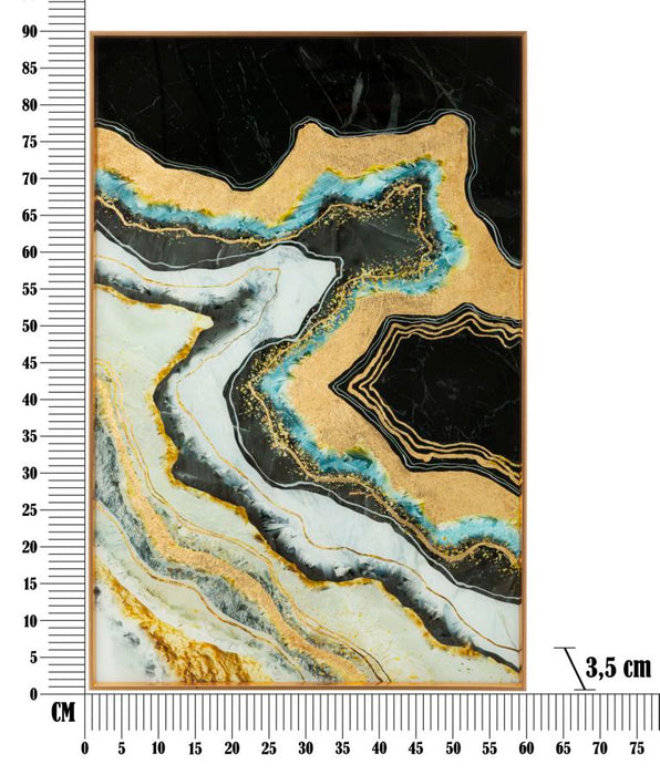 Tablou decorativ Abstract Mauro Ferretti Darky  60X3,5X90 cm, Multicolor