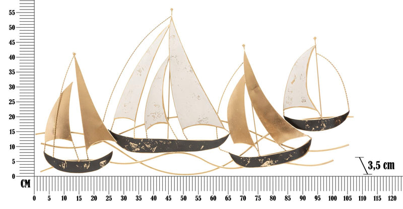 Decoratiune de Perete Mauro Ferretti Regata Plus  107X3,5X57,5 cm, Multicolor