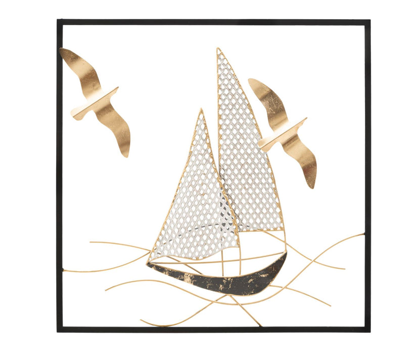 Decoratiune de Perete Mauro Ferretti Vela New  50X3,5X50 cm, Multicolor