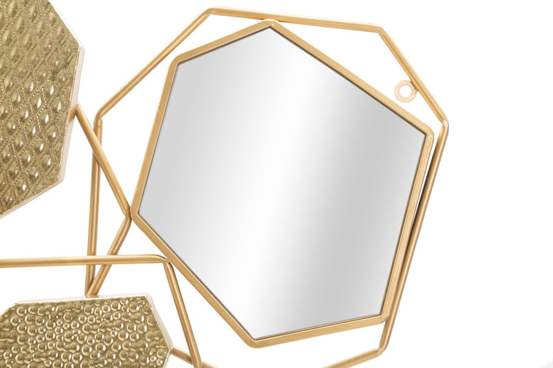 Oglinda decorativa Mauro Ferretti Stone  91X4X52 cm, Auriu