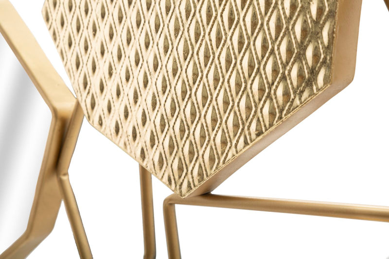 Oglinda decorativa Mauro Ferretti Stone  91X4X52 cm, Auriu