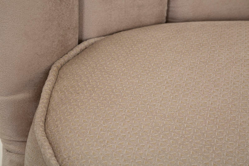 Canapea 2 Locuri Mauro Ferretti Vienna Plus Cream  136X76X78 cm, Crem/Auriu