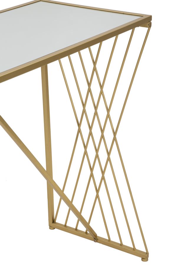 Consola Mauro Ferretti Easy  120X40X80 cm, Auriu