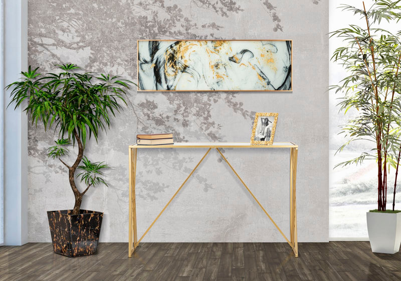 Consola Mauro Ferretti Easy  120X40X80 cm, Auriu