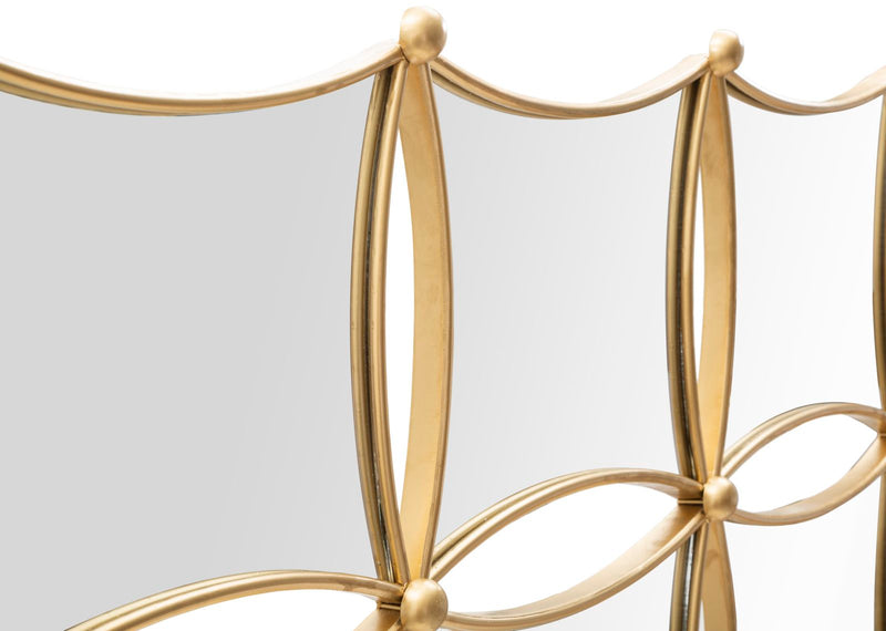 Oglinda decorativa Mauro Ferretti Jalo  133X3X90 cm, Auriu