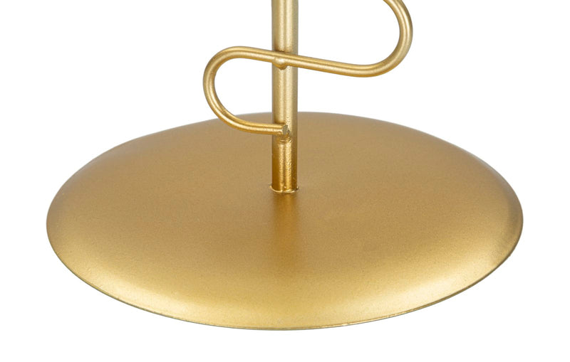 Set Suporturi Lumanari Mauro Ferretti, Set 2 Piese,  20X16X43 cm, Auriu