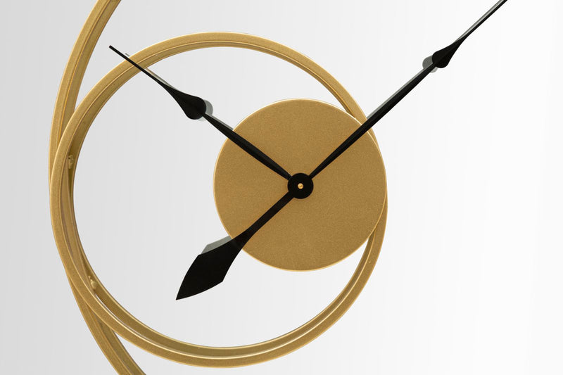 Oglinda decorativa Mauro Ferretti With Clock  Ø 90X5,5 cm, Auriu