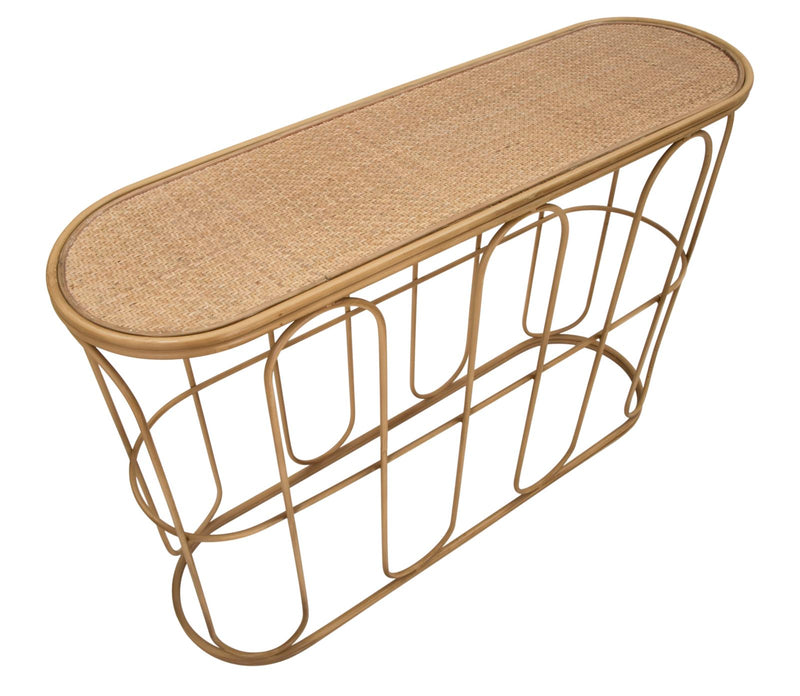 Consola Mauro Ferretti Samui  110X32X77 cm, Natural