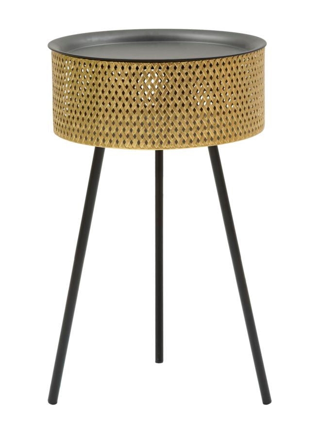Masuta Mauro Ferretti Glovy  Ø 40X65 cm, Auriu/Negru
