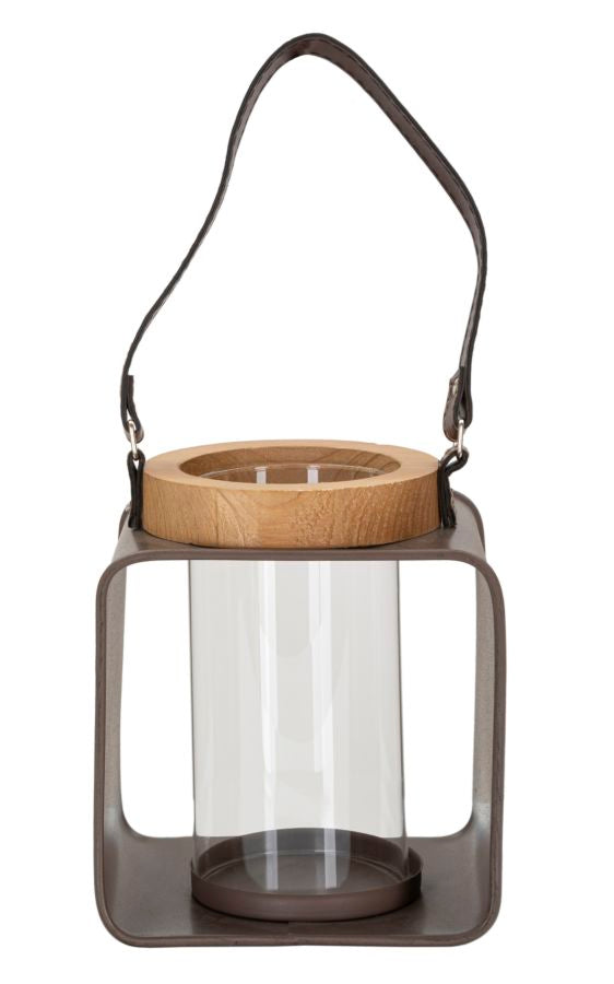 Felinar Suport Lumanare Lantern Glass  16X13X18,5 cm, Multicolor