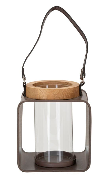 Felinar Suport Lumanare Lantern Glass  16X13X18,5 cm, Multicolor