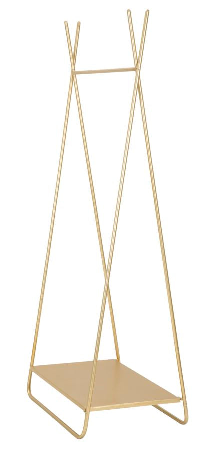 Suport de Umerase Mauro Ferretti Glam Stand Abiti  63,5X40,5X142 cm, Auriu