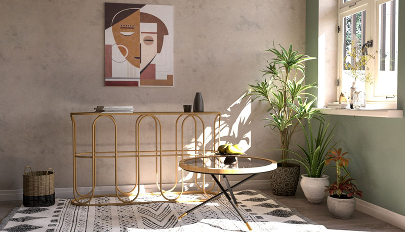 Consola Mauro Ferretti Samui  110X32X77 cm, Natural