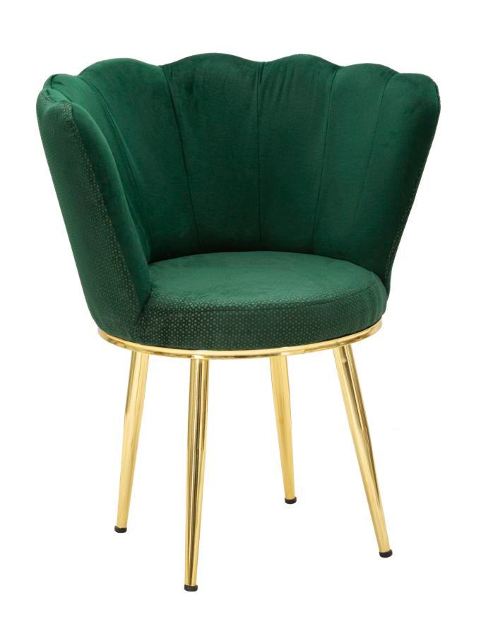 Fotoliu Mauro Ferreti Mindy Green  70X63X83 cm, Verde/Auriu