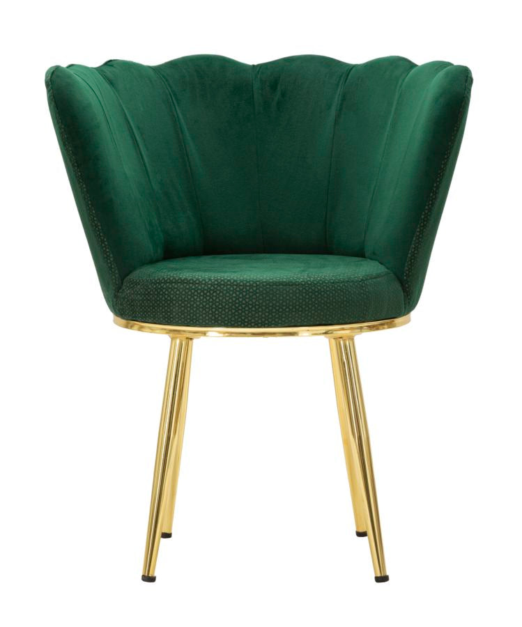 Fotoliu Mauro Ferreti Mindy Green  70X63X83 cm, Verde/Auriu
