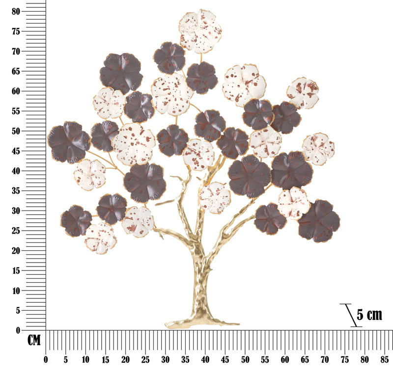 Decoratiune de Perete Mauro Ferretti Albero Purpy  73,7X5X80 cm, Multicolor