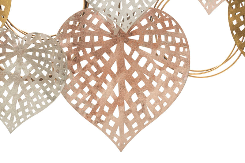 Decoratiune de Perete Mauro Ferretti Hearts  91X2,5X39,5 cm, Multicolor