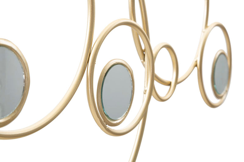 Decoratiune de Perete Mauro Ferretti Light Mirror  118,5X2,5X47 cm, Auriu