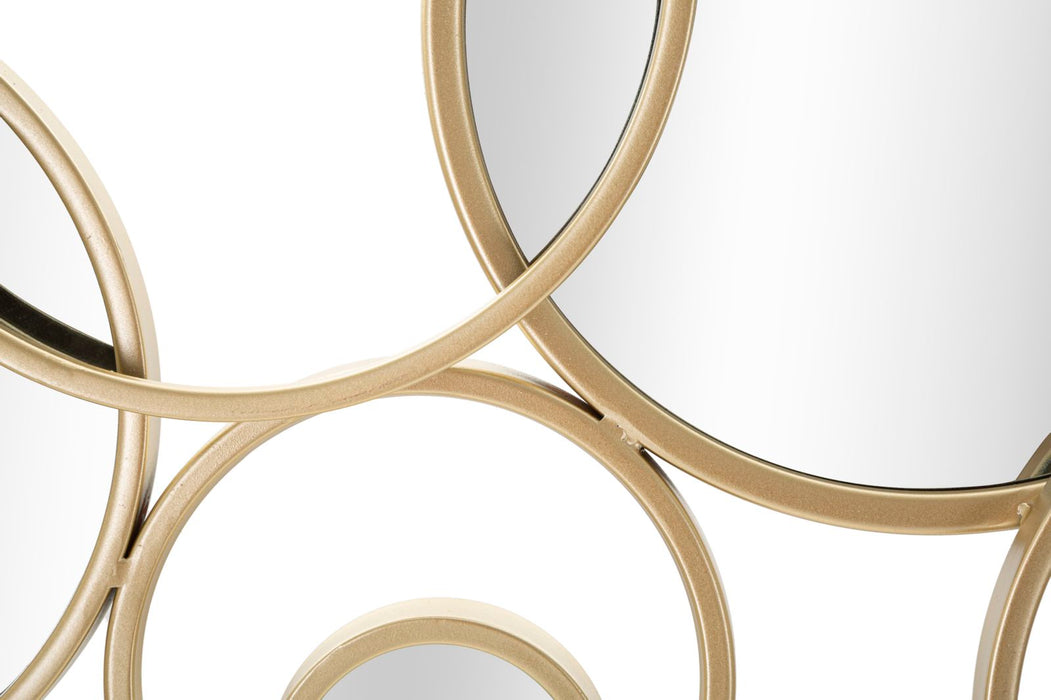 Decoratiune de Perete Mauro Ferretti Mix Mirror  123X4,5X51,5 cm, Auriu