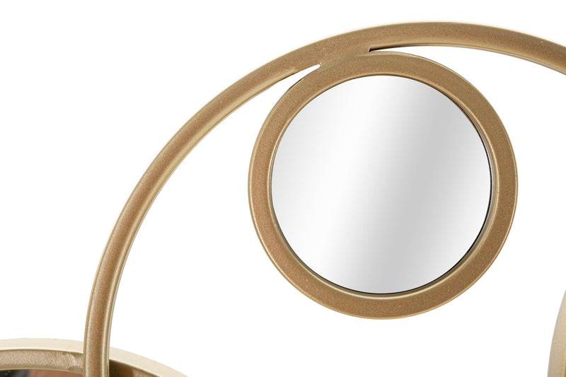 Decoratiune de Perete Mauro Ferretti Mix Mirror  123X4,5X51,5 cm, Auriu