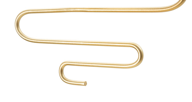 Set Suporturi Lumanari Mauro Ferretti Alid, Pentru Perete, Set 2 Piese,  33X10X34 cm, Auriu