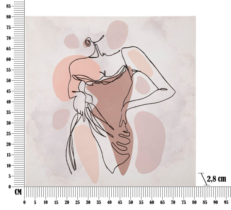 Tablou decorativ Printat/Pictat Mauro Ferretti Lady  80,2,8X80 cm, Multicolor