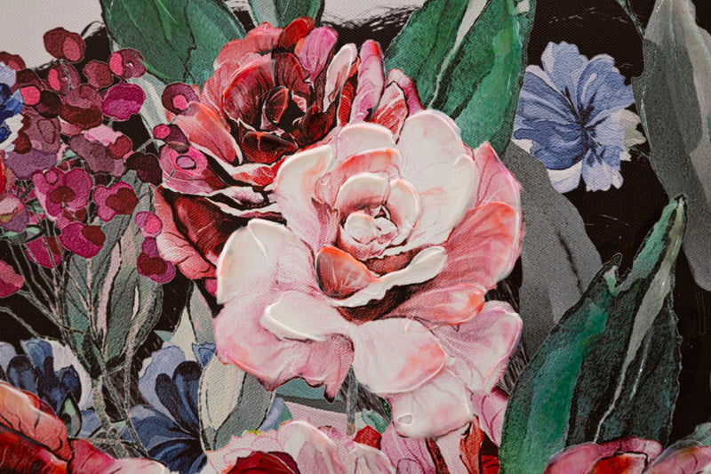 Tablou decorativ Printat/Pictat Mauro Ferretti  Lady Flower B,  80X2,8X120 cm, Multicolor