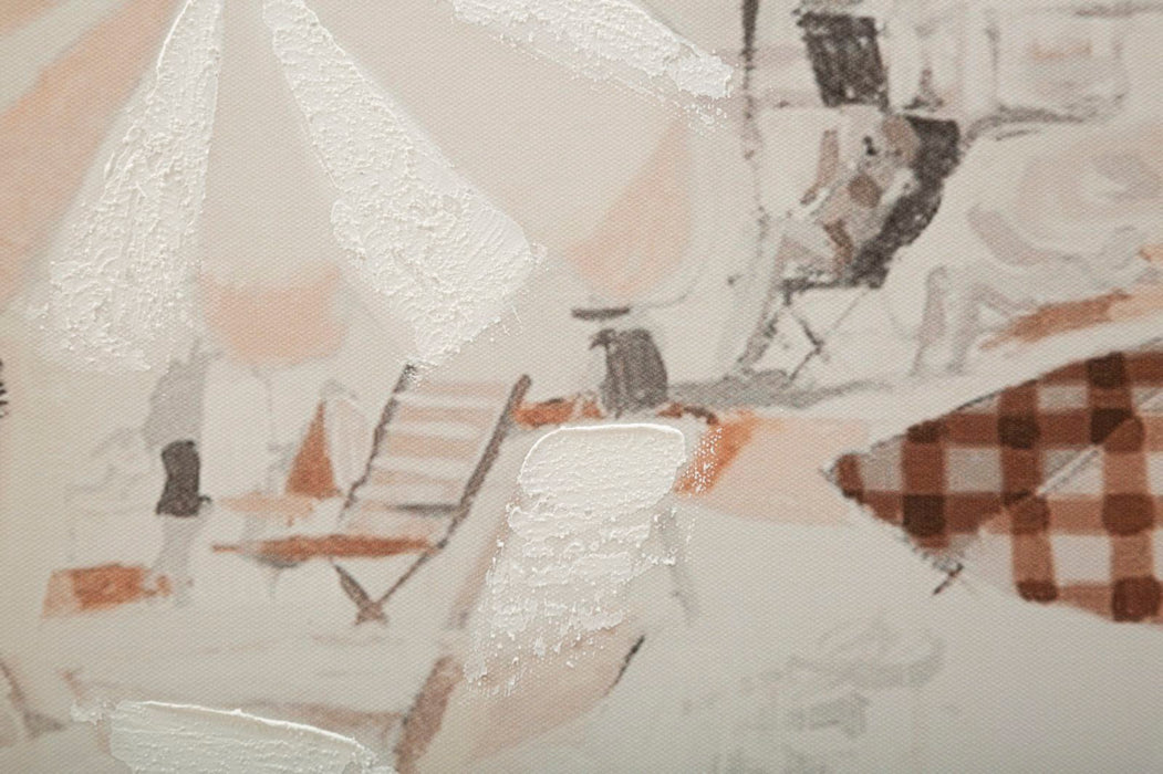 Tablou decorativ Printat/Pictat Mauro Ferretti  Beach -B-  80X3X120 cm, Multicolor