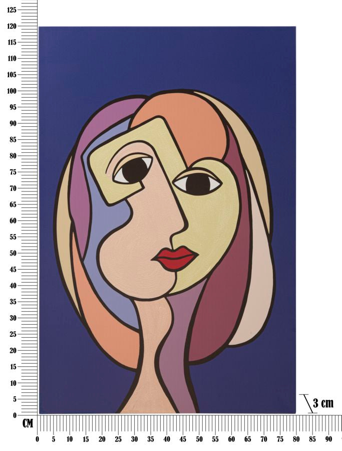 Tablou decorativ Printat/Pictat Mauro Ferretti  Double Face Large A,  80X3X120 cm, Multicolor