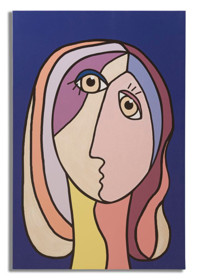 Tablou decorativ Printat/Pictat Mauro Ferretti  Double Face Large B,  80X3X120 cm, Multicolor