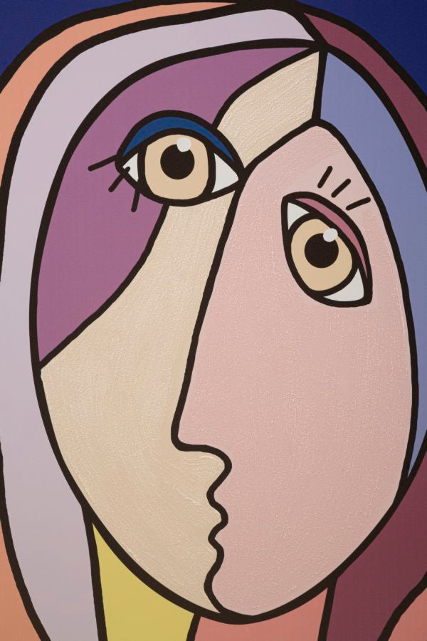 Tablou decorativ Printat/Pictat Mauro Ferretti  Double Face Large B,  80X3X120 cm, Multicolor