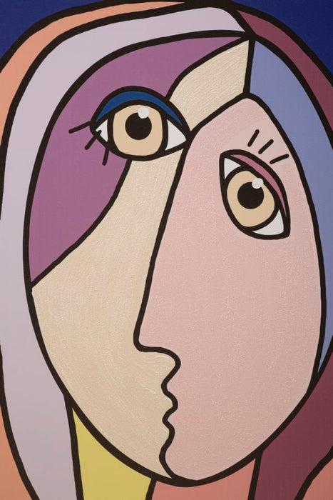 Tablou decorativ Printat/Pictat Mauro Ferretti  Double Face Large B,  80X3X120 cm, Multicolor