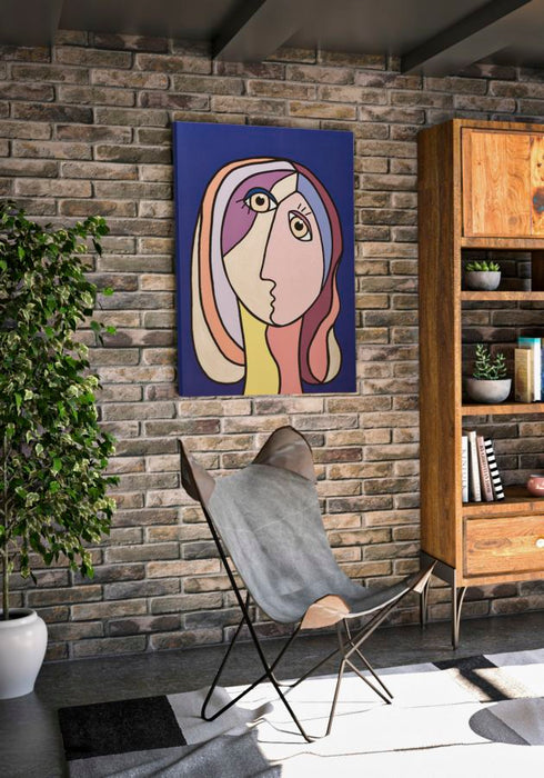 Tablou decorativ Printat/Pictat Mauro Ferretti  Double Face Large B,  80X3X120 cm, Multicolor