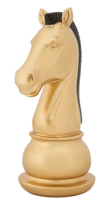 Statueta Mauro Ferretti Horse Gold And Black  10,5X8,5X19 cm, Auriu/ Negru