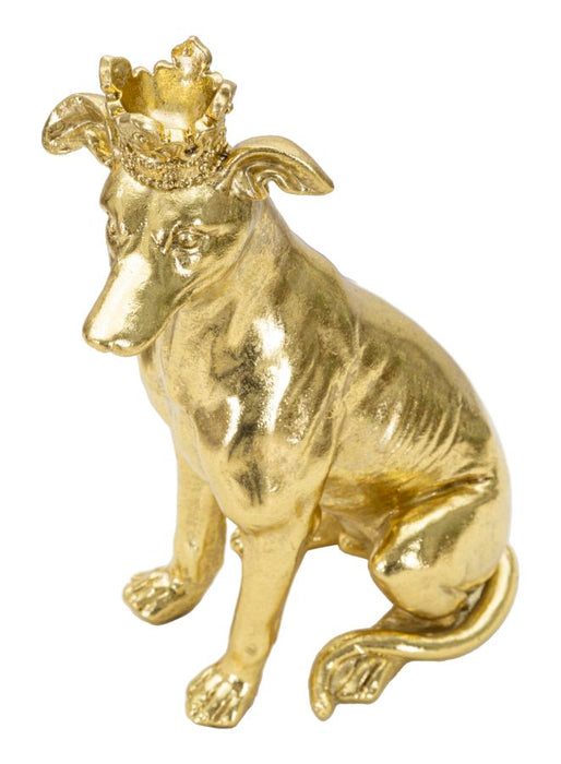 Statueta Mauro Ferretti Dog Gold  20X12,5X33 cm, Auriu