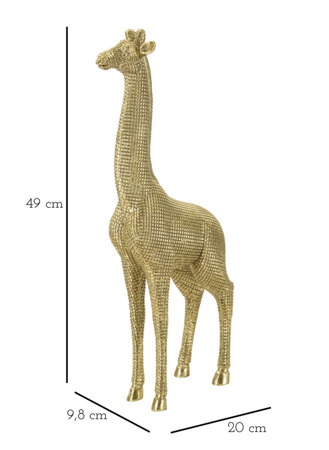 Statueta Mauro Ferretti Giraffe  20X9,8X49 cm, Auriu