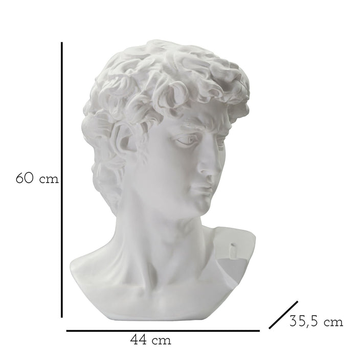 Statueta Mauro Ferretti Big White Head  44X35,5X60 cm, Alb